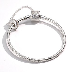 Bracelete pandora com Trava