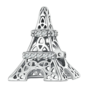 Berloque Separador Torre Eiffel Em Prata 925 legitima