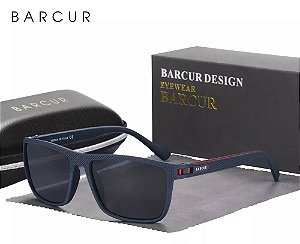 Óculos De Sol Barcur Uv400 Polarizado Original Azul Bc2139