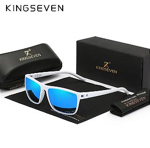 Óculos De Sol Kingseven C13 Uv400 Polarizado White/blue
