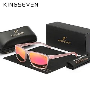 Óculos De Sol Kingseven C14 Uv400 Polarizado Pink ( Rosa )