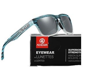 Óculos De Sol Esportivo Polarizado Kdeam C20 Smoked Grey