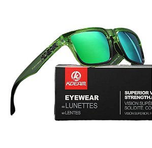 Óculos De Sol Esportivo Polarizado Kdeam C3 Mirrored Green
