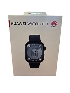 Smartwatch Huawei Watch Fit 3 Tela Amoled De 1,82 Preto