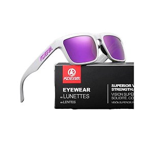Óculos De Sol Esportivo Polarizado Kdeam C27 Mirrored Violet