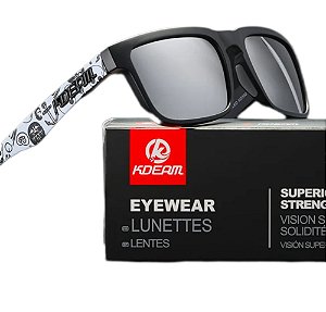 Óculos De Sol Esportivo Polarizado Kdeam C4 Mirrored Silver