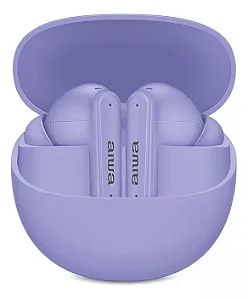 Fone De Ouvido Eardbud Aiwa Aws-eb-04-p Bluetooth Ipx4 Roxo