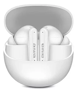 Fone De Ouvido Eardbud Aiwa Aws-eb-04w Bluetooth Ipx4 Branco