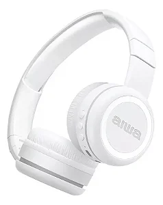 Fone De Ouvido Aiwa Aws-hp-03-w Bluetooth Branco