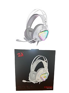 Headset Gamer Redragon Cadmus H370w Rgb Usb 7.1 - Branco