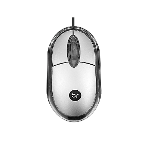 Mouse Óptico Bright 0107 Usb 800 Dpi Prata