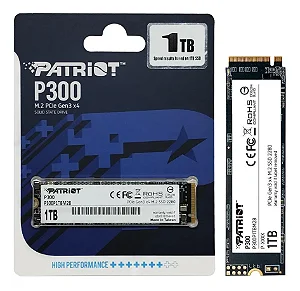 Ssd 1tb Patriot P300 M2 2280 Pcie 3x4 Nvme 1.3 Leitura 2100mbs