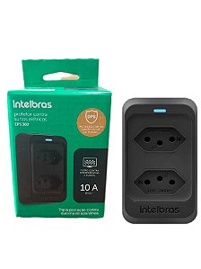 Protetor Elétrico Intelbras Eps 302 Preto - 2 Tomadas