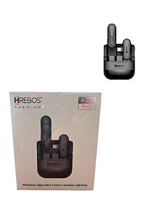 Microfone De Lapela S One 70 Mah Lightning If-208 - Hrebos Preto