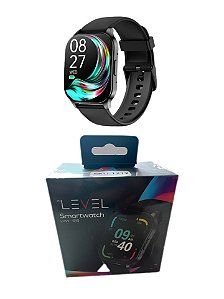 Smartwatch Hi Level Lvw-51s Sport Tela 1,96 Amoled Alumínio - Preto