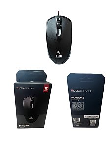 Mouse Kross Elegance Ke-m099 Óptico Usb Preto 1000 Dpi - Preto