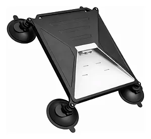 Suporte Case Silicone Com Ventosa Veicular P/ Starlink Mini Preto