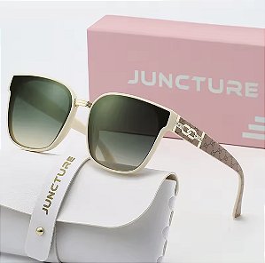 Óculos De Sol Olho De Gato Juncture 2505-c5 Bege-verde