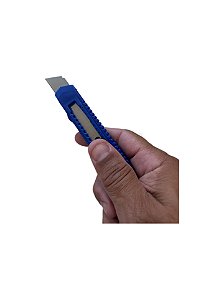 Estilete Retrátil 18mm Kian Azul