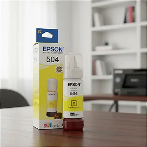 Garrafa De Tinta Epson T504422 Amarelo 70ml