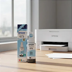 Garrafa De Tinta Epson T673520 Ciano Claro 70ml