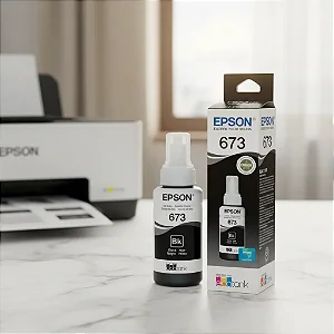 Garrafa De Tinta Epson T673120 Preto 70ml