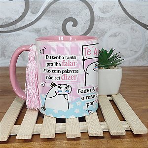 Caneca dia das mães - Eu tenho tanto pra lhe falar - Musica Roberto Carlos