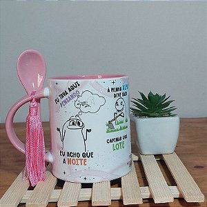 Caneca Eu tava pensando aqui - Minha alma deve sair-capinar