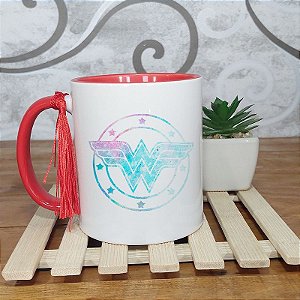 Caneca dia da mulher - Simbolo da mulher maravilha