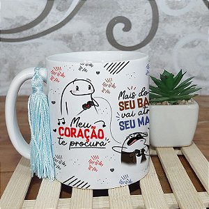 Caneca Flork Meu coração te procura - Turma do Chaves