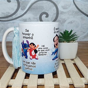 Caneca Lilo e Stitch Amizade Se houver o amanha