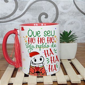 Caneca Natalina Flork Que seu hohoho seja repleto de hahaha