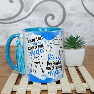 Caneca dia dos pais - veja com sua mãe - frases de pai