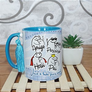 Caneca dia dos pais - Amigo parceiro heroi