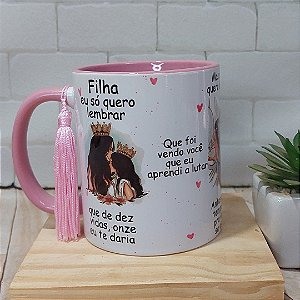 Caneca para filha 11 vidas - eu só quero lembrar