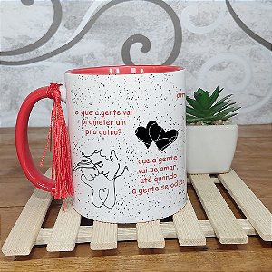 Caneca  bicolor- Post-it Grey's Anatomy - Meredith e Derek
