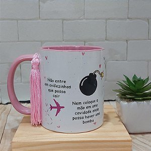 Caneca minha pessoa greys anatomy - Não entre em aviãozinho