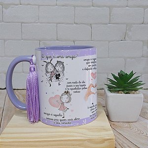 Caneca para amiga - Declaração o que é uma amiga?