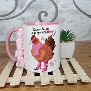 Caneca queria te dar algo que chocasse - meme divertido