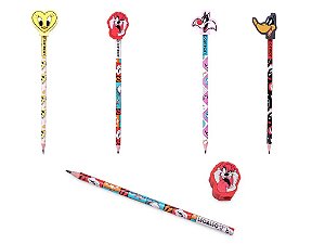 Lápis HB com borracha na ponta Looney Tunnes - Leo&Leo