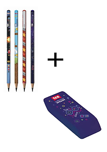 4 lápis + 1 Borracha Collection Arcade game - Tris