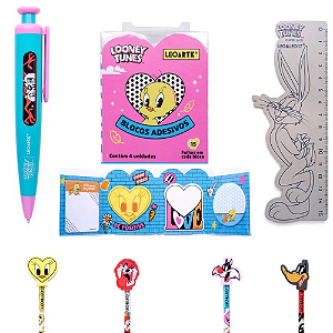 Kit Looney Tunes 7 itens - Leoarte