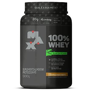 100% WHEY DINO POTE 900G CARAMELO MACCHIATO