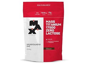 MASS TITANIUM 17500 ZERO LACTOSE REFIL 2,4KG CHOCOLATE