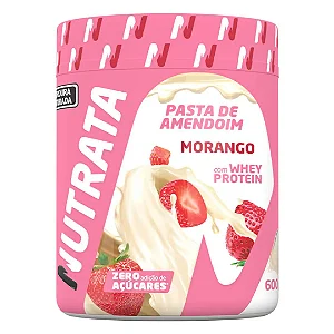 PASTA AMENDO WHEY SABOR MORANGO 600G