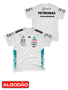 Camiseta Algodão Mercedes 2026 - Team - Branco