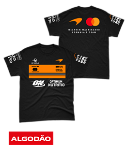Camiseta Algodão Mclaren 2026 - Team - Preto ( EDITION )