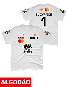 Camiseta Algodão Mclaren 2026 - Lando Norris - Branco