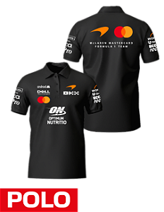 Camiseta Polo Mclaren 2026 - Team - Preto