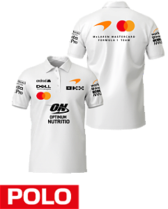 Camiseta Polo Mclaren 2026 - Team - Branco